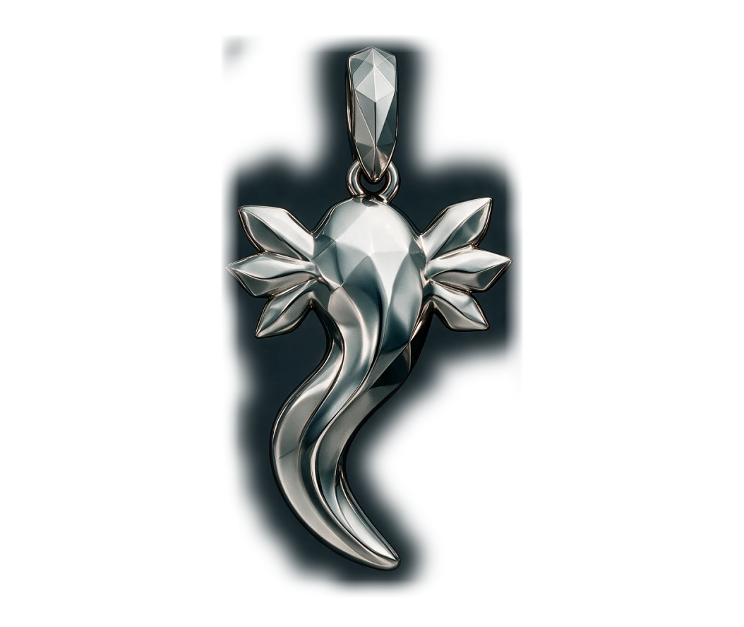 Reverso del charm, en plata lisa